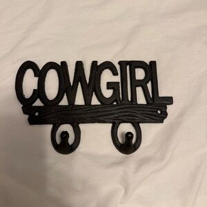 Cowgirl Wall Hook - Black